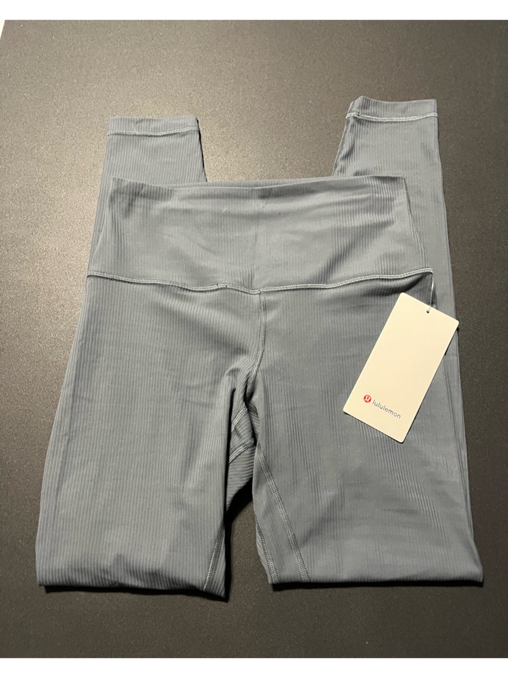 Lululemon Align Ribbed HR Pant 28” Size 6 Oil blue NWT Buttery Soft